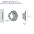 thumbnail image 5 of 1.5" Adjustable Closet Rod 28-48 inch and Socket Set - Satin Nickel, 5 of 5