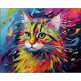 thumbnail image 1 of Charisme de Chat Chromatique - Peinture Diamant DIY, 1 of 6
