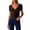 Brown, variant on Womens Work T Shirts Tops Fashion Commute Blouse Elegant Smocked Neckline Slim Fit Waist Defining Solid Color Boho Shirts