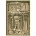 thumbnail image 2 of Charles-Joseph Beauverie 14x18 Black Ornate Wood Framed Double Matted Museum Art Print Titled - Ruins of the Tuileries, View Taken from the Vestibule of the Grand Staircase. (1871), 2 of 5