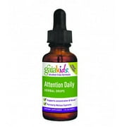 Kids, Attention Daily Herbal Drops, Alcohol-Free Formula, 1 fl oz (30 ml)