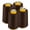 Brown, variant on AK Trading 4-Pack White All Purpose Sewing Thread Cones (6000 Yards Each) of High Tensile Polyester Thread Spools for Sewing, Quilting, Serger Machines, Overlock, Merrow & Hand Embroidery.