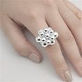 thumbnail image 4 of High Polish Ball Cluster Ring .925 Sterling Silver Band Jewelry Female Male Unisex Size 10, 4 of 4