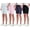 Set 6, variant on 4 Pack: Women's Dry-Fit Athletic 7" Bermuda Long High Waisted Running Shorts (Available In Plus Size)
