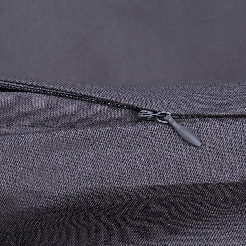 Gray Cotton Duvet Cover for 48x72 Weighted Blanket with 2 Pillowcases