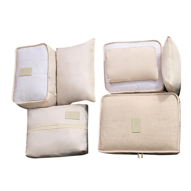 GUANGHONG Travel Clothing Sorting and Storage Bag Portable Large Capacity Luggage Classification 7 Piece Storage Bag Closet Storage Bags Suction