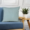 thumbnail image 3 of Ox Bay Nellie 20" x 20" Corydalis Blue Fringed Cotton Adult Decorative Throw Pillow, 3 of 11