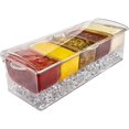 thumbnail image 5 of Fruit Vegetable Spice Container with Lid, Plastic Ingredient Container, Ingredient Box, 5 Compartmen, 5 of 5