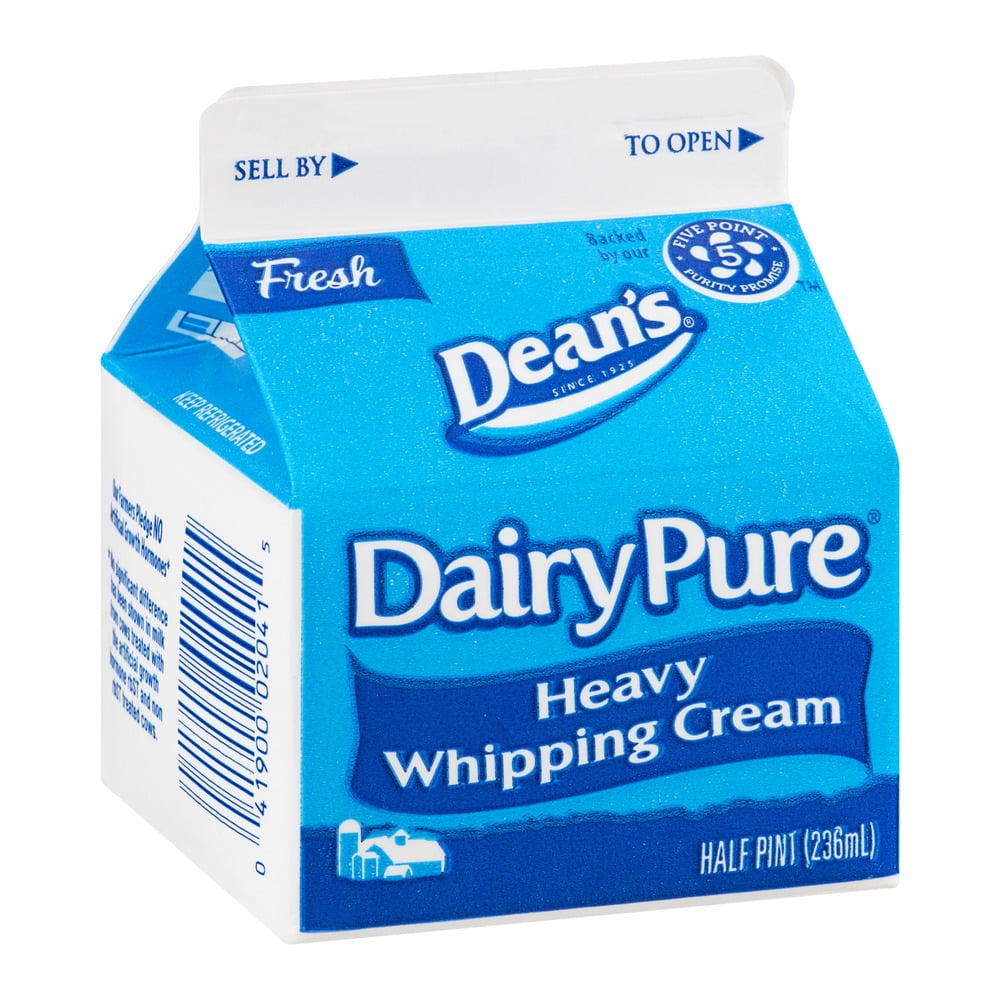 Dean S Dairy Pure Heavy Whipping Cream Half Pint Walmart Com