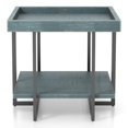 thumbnail image 2 of Furniture of America Humere Wood Table d'Appoint à 1 Tablette en Bleu Antique, 2 of 7