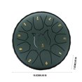 thumbnail image 3 of Hand Drum under $5! CQCYD 6-Inch 11 Tone Hand Drum, Steel Tongue Drum for Meditation, Music Therapy,ChildrenEducation, Adult Relaxation, Portable Percussion Instrument with Mallets, 3 of 5