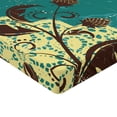 thumbnail image 2 of Ambesonne Vintage Fitted Sheet, Flower on Lacework Aged, Twin Size, Pale Yellow and Dark Brown, 2 of 3