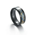 thumbnail image 2 of Mens Titanium Steel Gear Ring With Carbon Fiber Inlay, 2 of 3