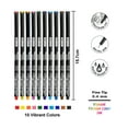 thumbnail image 4 of BAZIC Skylar Fineliner Pen, Fine Tip 0.4mm Pens, Assorted Colors, 10 Count, 2-Packs, 4 of 7