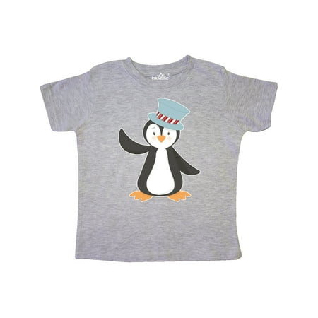 

Inktastic Penguin with Blue Top Hat Gift Toddler Boy or Toddler Girl T-Shirt