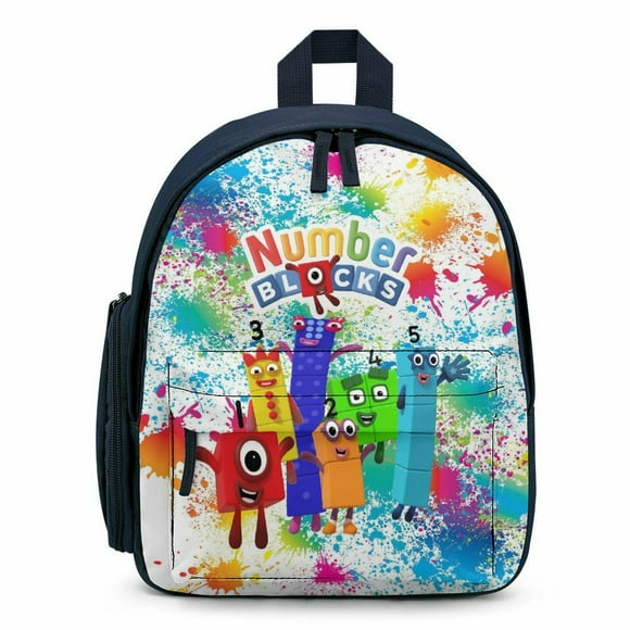 Numberblocks Cartoon Backpack Large Capacity Portable Anime Cute Lightweight Outdoor Travel Backpack Large Capacity Bag Casual Travel Backpack AS PIC 8