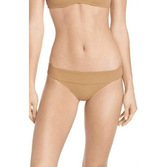 L*Space CAMEL Ribbed Ridin' High Veronica Swim Bottom, US Large