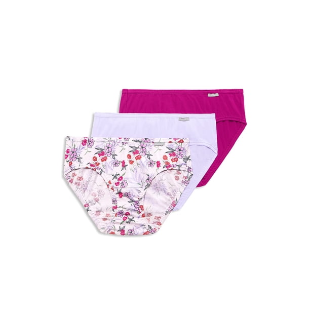 Jockey Womens Elance Bikini 3 Pack Underwear Bikini Briefs 100 cotton