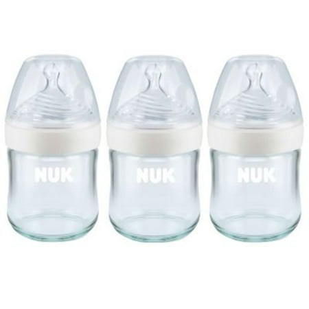 NUK Simply Natural Glass Bottle, 4 oz
