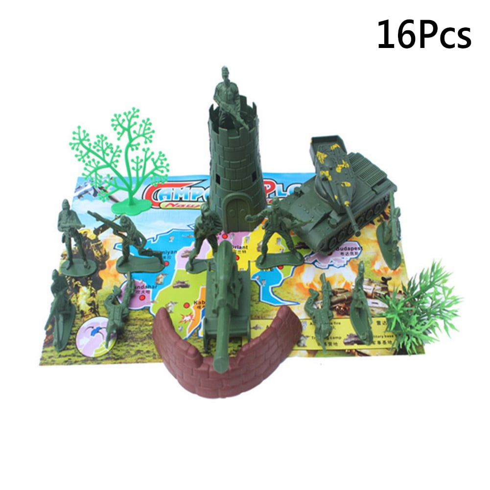Cuteam Mini Army Toy,16/52Pcs Mini Classic Soldiers Figures Models