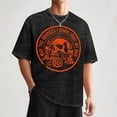 thumbnail image 5 of MAY THE BRIDGES I BURN LIGHT Skull Print Men'S T-Shirt, Top Menswear Tee ShirtWashed Tee, 5 of 9