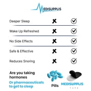 Medisupplis Hypoallergenic Mouth Tape Strips for Snoring Relief, Sleep Tape 30-Count