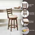 thumbnail image 2 of Hillsdale Furniture Shannon Wood Counter Height Swivel Stool, 2 of 9