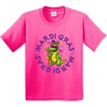thumbnail image 3 of Inktastic Mardi Gras Party Alligator Youth T-Shirt, 3 of 5