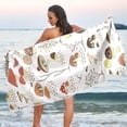 thumbnail image 6 of GZHJMY Cute Cartoon Mushrooms Beach Towel Super Soft Microfiber Sand Free Beach Towels, Oversized Camping Pool Towel, Lightweight, Breathable & Quick Dry Towels, 31x71in Bathroom Towels, 6 of 7