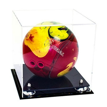 Deluxe Clear Acrylic Bowling Ball Display Case with Silver Risers (A028 ...