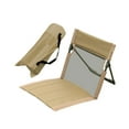 thumbnail image 4 of Silla de suelo con respaldo, silla de camping, silla de arena, silla plegable para adultos Marrón, 4 of 8