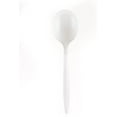 thumbnail image 2 of Disposable Plastic Cutlery Spoons (50 Count) - White Disposable Plastic Spoons Medium Weight - Great for Soups, Kitchen, Office, Togo, Lunch, Cafeterias, Restaurants by EcoQuality, 2 of 5