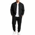 thumbnail image 7 of Aofany Mens Tracksuit 2 Piece Jacket Sets Mens Full Zip Up Sweatshirt and Pants Suits Sport Fitness Casual Outfits, 7 of 7
