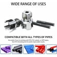 thumbnail image 6 of Pipe Tapping and Threading Tool, 1/2" 3/4" 1" Integrated Internal & External Pvc Pipe Thread Cutting Tool for Electric Drill, Dual-Function Thread Cutter for Plastic Pipes (1/2"+1"), 6 of 8