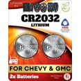 thumbnail image 1 of Batería De Llavero Cr2032 Para Chevy (Paquete De 2) – Reemplazo Remoto Oem Para Chevy Tahoe Suburban Trax Equinox Silverado Y Gmc Yukon Acadia Terrain Sierra El Embalaje Puede Variar (Hyq1Aa Hyq1Ea), 1 of 5