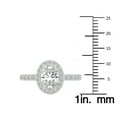 thumbnail image 4 of SZUL Women's 2 Carat TW Oval Lab Grown Diamond Engagement Ring in 14K White Gold, 4 of 6