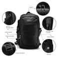 thumbnail image 1 of Mochila Antirobo Impermeable Puerto Usb Para Laptop ,Color Negro Idea Nuova Mochila con seguridad en color Negro, 1 of 7