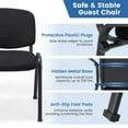 thumbnail image 6 of Gymax Set of 4 Office Guest Chair Stackable Reception Chair Waiting Conference Room, 6 of 9