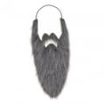 thumbnail image 2 of BELOVING Fake Beard Christmas Santa Claus Beard for Stage Performance Holiday Festive Gray 44cm, 2 of 10