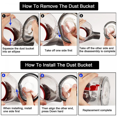 thumbnail image 5 of Bin Cap Replacement For Dyson V7 V8 Vacuum Cleaner Accessories Cover With Sealing Ring, 5 of 5