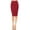 Burgundy, variant on Women's Lightweight Stretch High Waist Casual Solid Midi Pencil Skirt