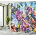 thumbnail image 5 of Ambesonne Fish Shower Curtain, Marine Life Sea, 69"Wx84"L, Multicolor, 5 of 5