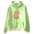 thumbnail image 1 of Sudadera con capucha divertida con estampado de capibara para mujer/hombre, Tops de dibujos animados Kawaii, sudadera para niñas, jerséis con capucha gráficos Harajuku de moda Unisex, 1 of 4