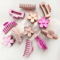 thumbnail image 2 of "12 Pcs Pinzas Para El Cabello, Garra Fuerte Para Pelo Mujer Belug rosa ", 2 of 5