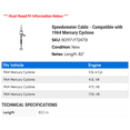 thumbnail image 2 of Speedometer Cable - Compatible with 1964 Mercury Cyclone, 2 of 2