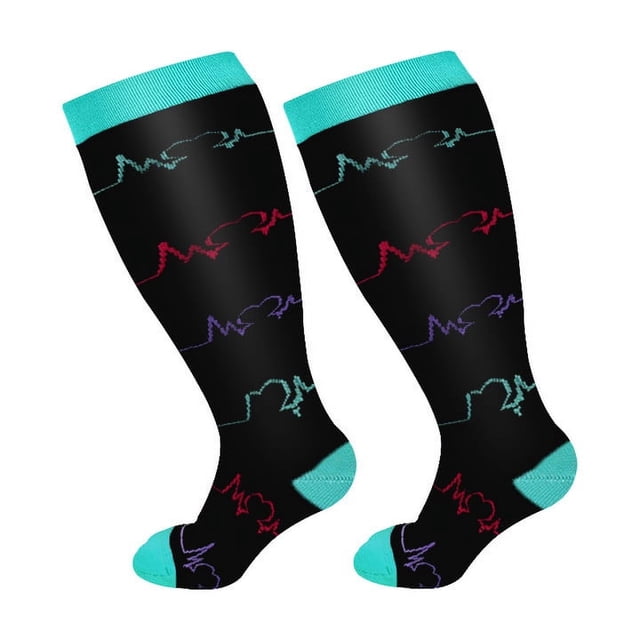 Plus size plus fat compression socks American style vein second grade elastic socks fat calf socks