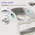 thumbnail image 4 of lalalark Potty Training Seat, 2-in-1 Toddler Toilet Seat with Steps, Upgrade Potty Step Stool for Toddler with Anti-Slip Pad Step Stool, Extended Splash Guard, Green, 4 of 10