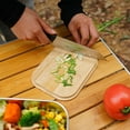 thumbnail image 2 of Labymos Portable 304 Stainless Steel Lunch Box Camping Lunch Container with Bamboo Cover 900ML Lunch Food Container, 2 of 7