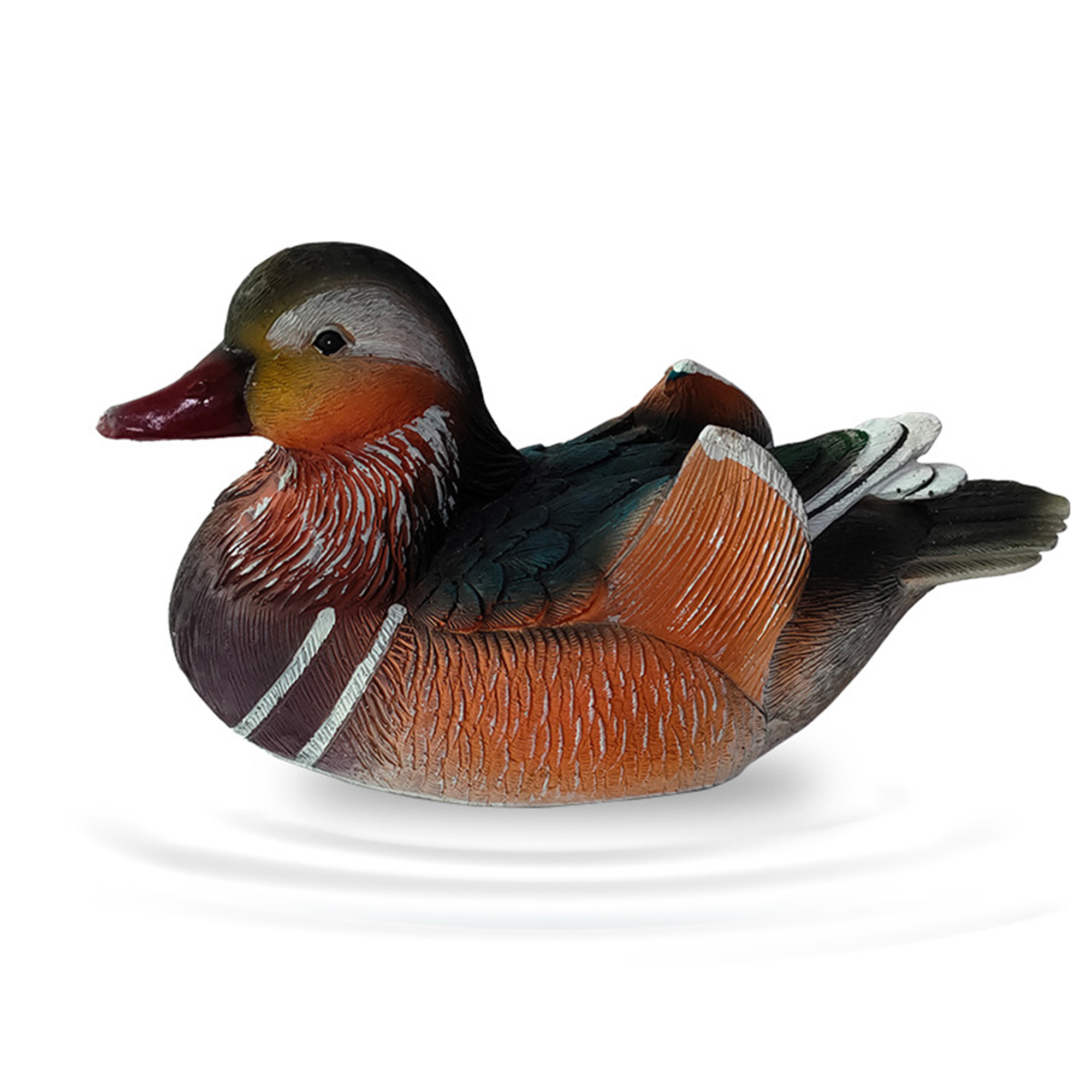 RSRZRCJ 8'' Floating Mandarin Duck Decoy, Duck Sculpture Craft