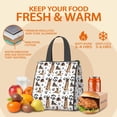 thumbnail image 5 of German Shepherd Dog and Footprint Insulated Lunch Bag for Women & Adults,Large Portable Soft Cooler Lunch Bag,Thermal Food Storage Tote with Pearl Cotton,8.66L,8.75x5.75x9.5 Inch, 5 of 6
